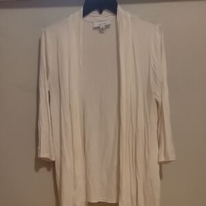 Nine West Women's Cream Open Front Cardigan